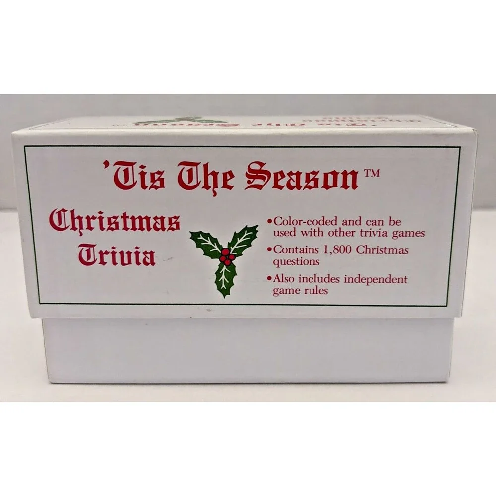 Vintage 'Tis the Season Christmas Trivia Card Game Family Holiday Party 1996